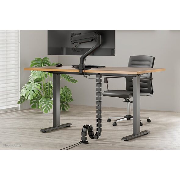 NEOMOUNTS Cable Spine Organizer for sit/stand desk frames screw mounted black