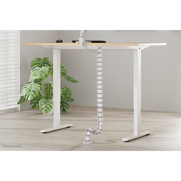 NEOMOUNTS Cable Spine Organizer for sit/stand desk frames magnet mounted white
