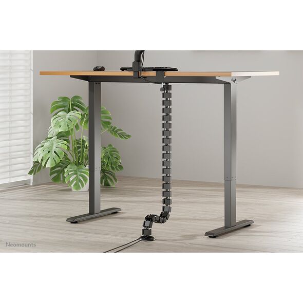 NEOMOUNTS Cable Spine Organizer for sit/stand desk frames clamp mounted black