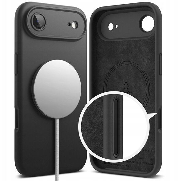 Etui Ringke Silicone Magnetic MagSafe do Apple iPhone 17 Air Black
