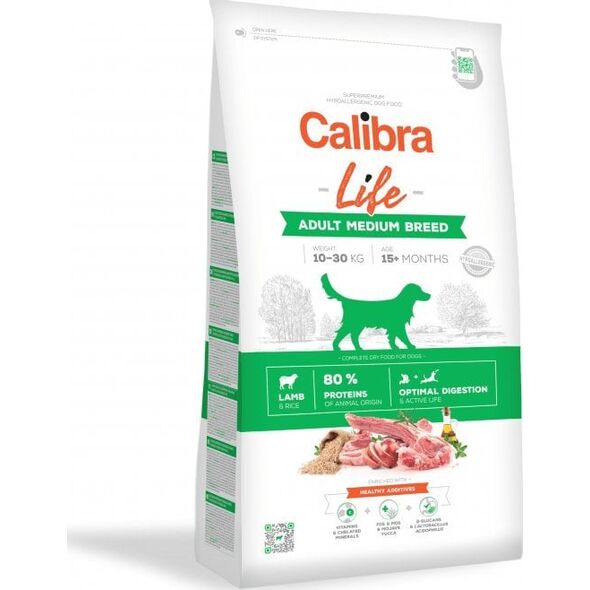 Calibra Calibra Dog Life Adult Medium Lamb 12 kg