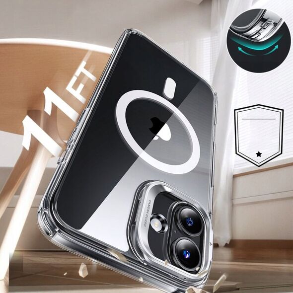 Etui ESR Classic Hybrid Kickstand MagSafe do Apple iPhone 17 Clear/black