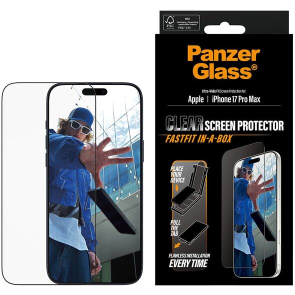 SCREEN PROTECTOR W. BLACK FRAME