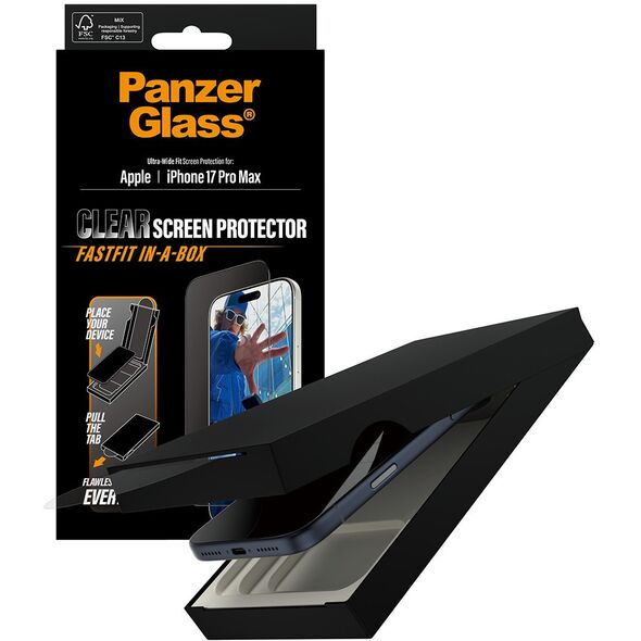SCREEN PROTECTOR W. BLACK FRAME