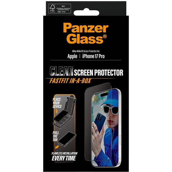 SCREEN PROTECTOR W. BLACK FRAME