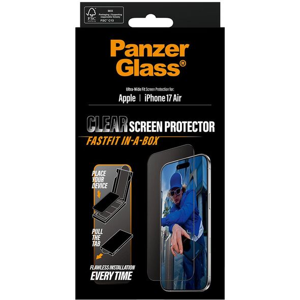 SCREEN PROTECTOR W. BLACK FRAME