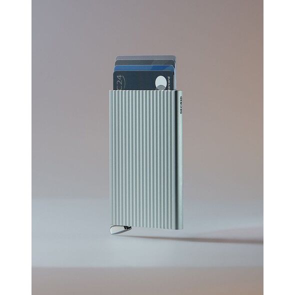 Secrid Cardprotector Fluted+ korttikotelo, hopea