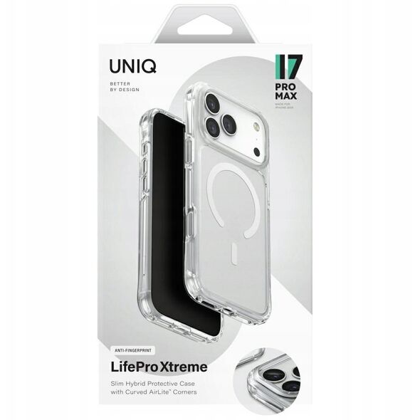 UNIQ LifePro Xtreme Case for iPhone 17 Pro Max Magclick Charging Transparent