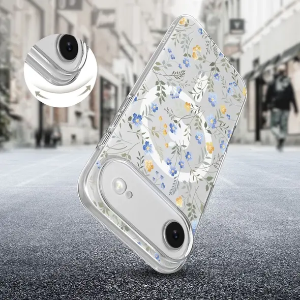 Etui Tech-Protect Flexair MagSafe do Apple iPhone 17 Air Spring Flowers