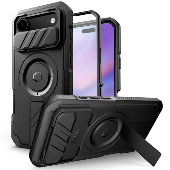 Etui Tech-Protect Kevlar MagSafe do Apple iPhone 17 Air Black