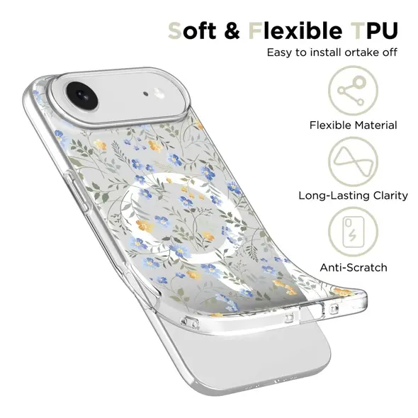 Etui Tech-Protect Flexair MagSafe do Apple iPhone 17 Air Spring Flowers
