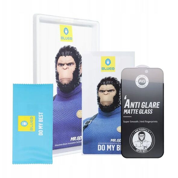 Szkło Hartowane 5D Mr. Monkey Glass - Apple iPhone 17 czarny (Strong Matte)