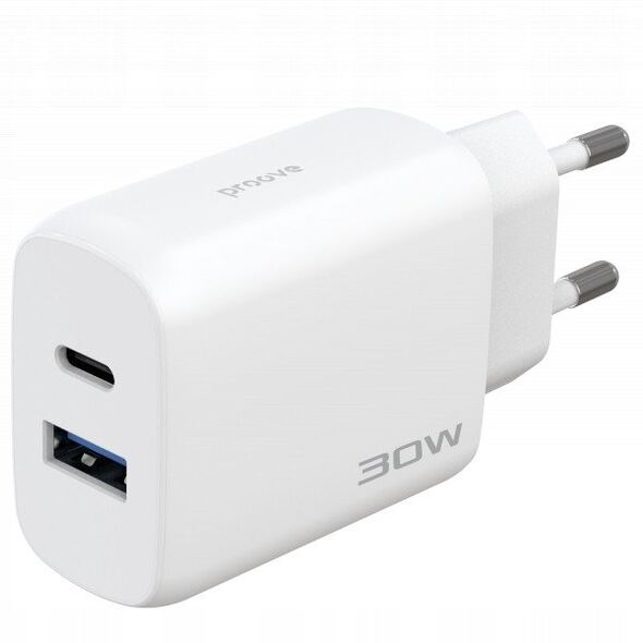 Ładowarka Sieciowa 230v 30w Na Usb-c Usb Type-c + Usb Kabel 1m 60w Usb-c / Wcsp23011002 / Silicone Power 2 / Biały