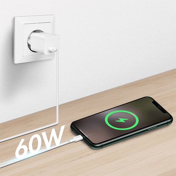 LogiLink USB-A - USB-C 1.5m w nylonowym oplocie biały