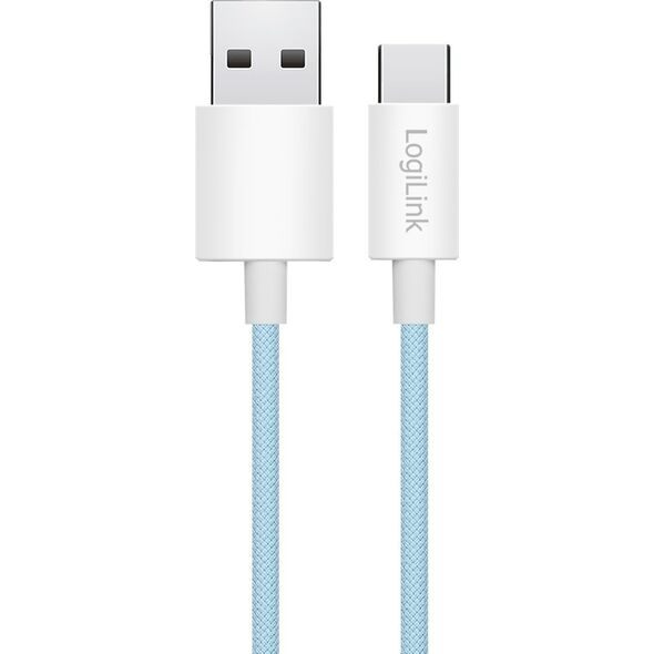 LogiLink USB-A - USB-C 1.5m w nylonowym oplocie niebieski
