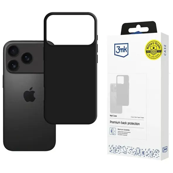 Etui 3MK Matt Case do Apple iPhone 17 Pro czarny