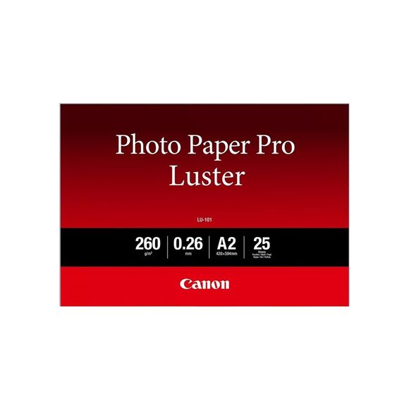 Canon Φωτογραφικό Χαρτί Luster A2 25 Φύλλα (6211B026) (CAN-LU101A2) έως 12 άτοκες Δόσεις