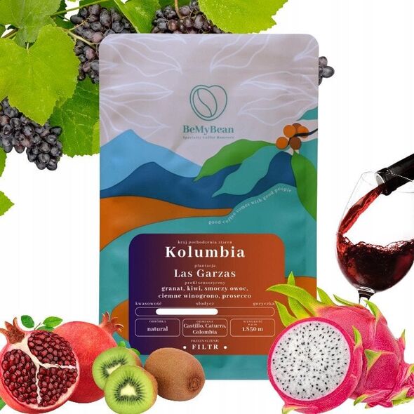 BeMyBean - kawa ziarnista Kolumbia Las Garzas Natural Filter 250 g