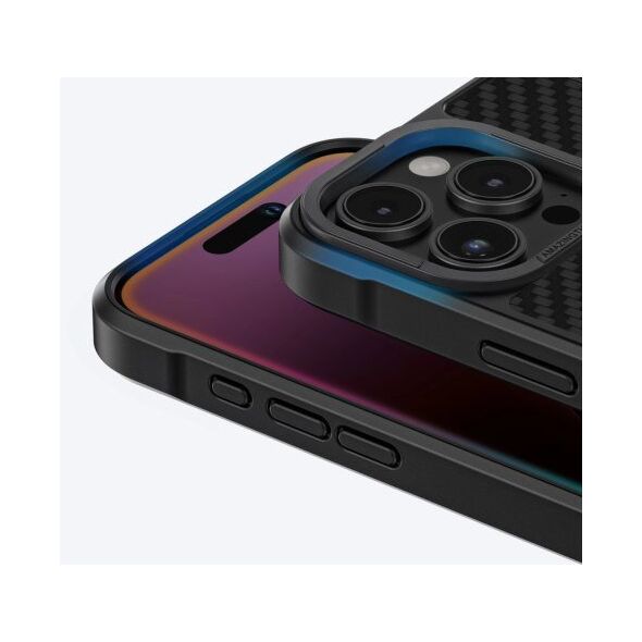 Θήκη θωράκισης AMAZINGTHING Titan Max Case με ίνες αραμιδίου 1500D για iPhone 16 Pro Max - μαύρο