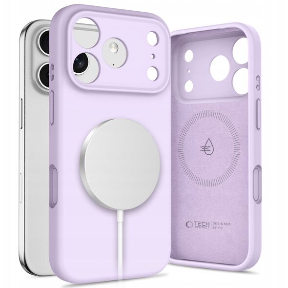 Etui Tech-Protect Silicone MagSafe do Apple iPhone 17 Pro Max Mauve