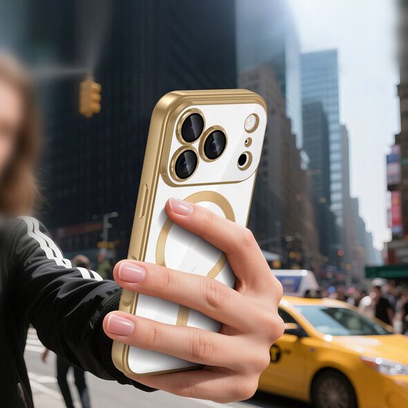 Etui Tech-Protect MagFlex MagSafe do Apple iPhone 17 Pro Max Shiny Gold