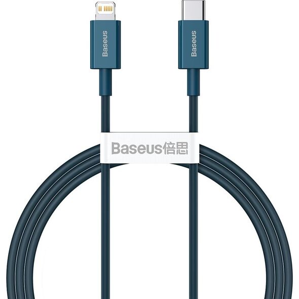 Kabel USB Baseus USB-C - Lightning 1 m Niebieski (BSU2665BLU)