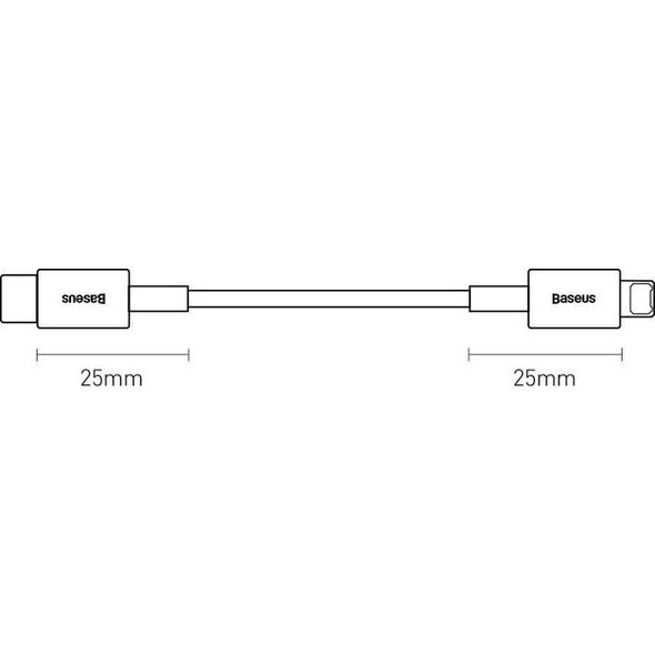Kabel USB Baseus USB-C - Lightning 1 m Niebieski (BSU2665BLU)