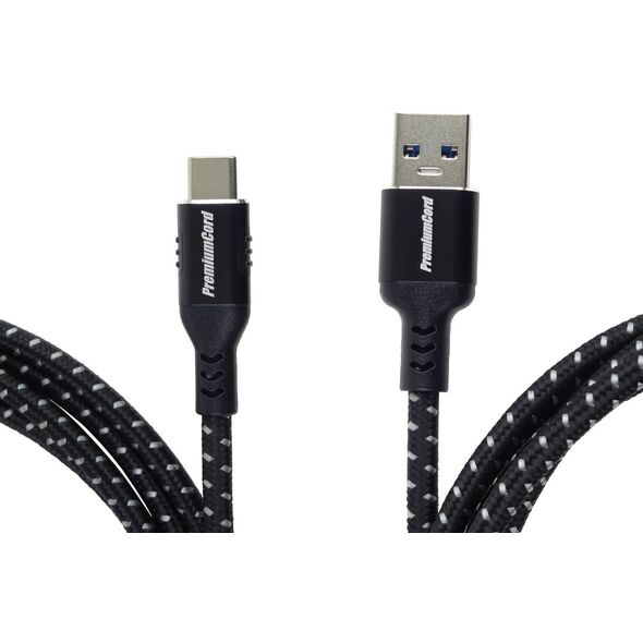 PREMIUMCORD Kabel USB-C na USB 3.0, 5Gbit/s, 1m