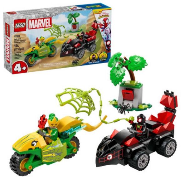 Lego Marvel Spidey And His Super Friends Have Action Fun With Spin And Electro In Their Dinosaur Speedsters (11198) (LGO11198) έως 12 άτοκες Δόσεις