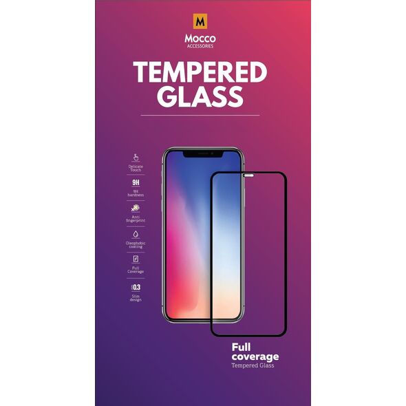 Mocco Full Face / Full Glue Tempered Glass Full Coveraged with Frame Apple iPhone 11 Pro Black