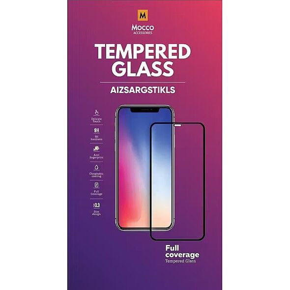 Mocco Full Face / Full Glue Tempered Glass Full Coveraged with Frame Samsung Galaxy A42 5G Black