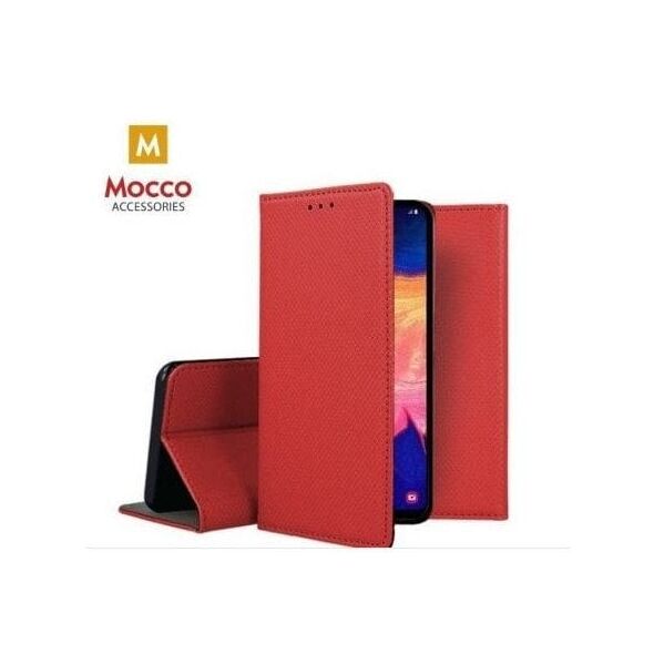 Θήκη Βιβλίου Mocco Smart Magnet Για Samsung Galaxy S22 Ultra 5G Κόκκινο