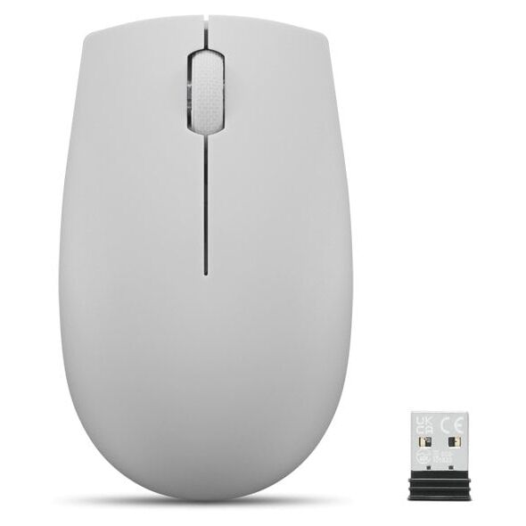 Lenovo | Compact Pelė with battery | 300 | Wireless | Arctic Pilkas