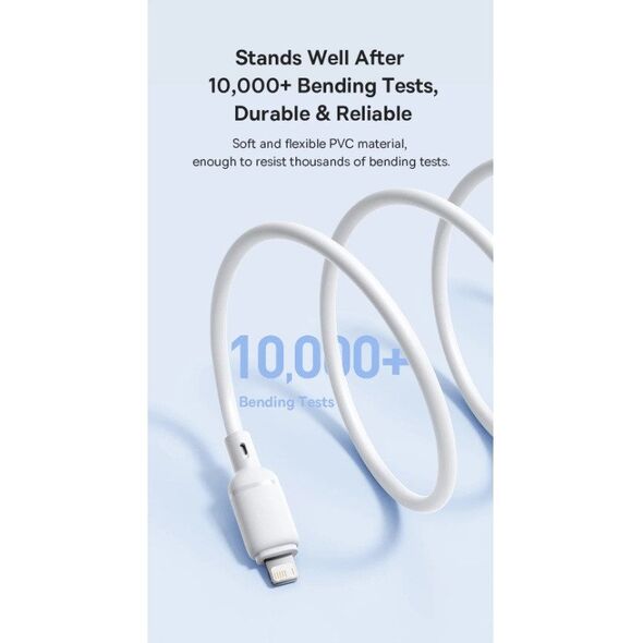Baseus Silky Series Ladekabel USB auf iP 2.4A 2m Weiß