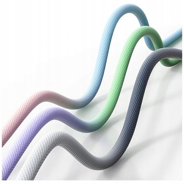 Kabel USB-C / USB-C USAMS Bicolor Series SJ756 PD 60W 1.2m niebiesko różowy