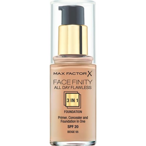 MAX FACTOR Podkład do twarzy Facefinity 3w1 nr 55 - 30ml