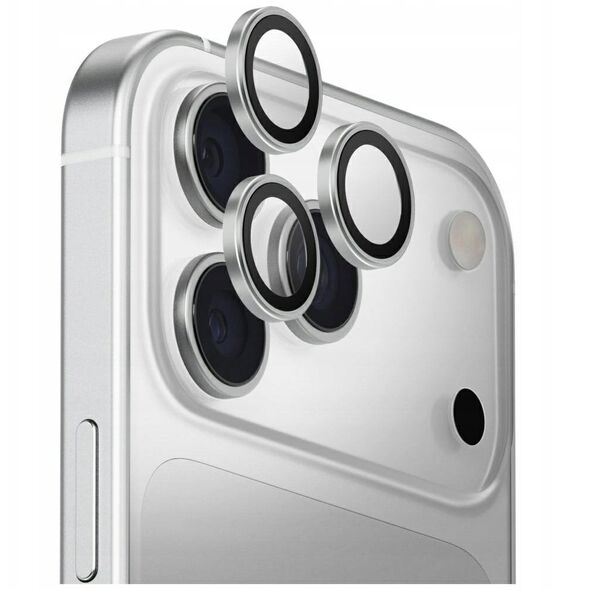 UNIQ Optix Aluminum Camera Lens Protector for iPhone 17 Pro / iPhone 17 Pro Max with Applicator Silv