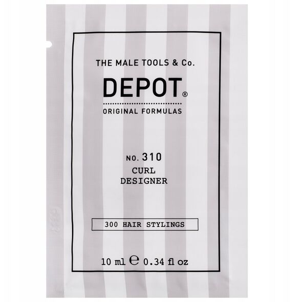 Depot, 300 Hair Stylings No. 310, UV Filter, Hair Styling Cream, Flexible Hold, 10 ml For Men
