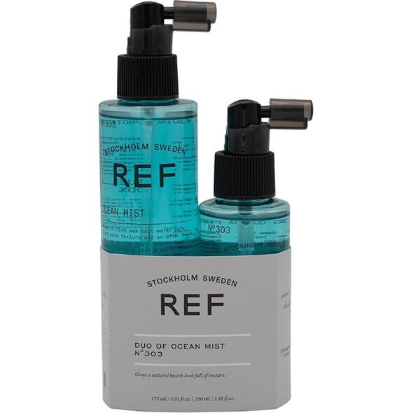 Duo Ocean Set Ref Stockholm: The Ocean, Saltwater, Hair Spray, Soft & Silky Finish, No.303, 100 ml + The Ocean, Saltwater, Hair Spray, Soft & Silky Finish, No.303, 175 ml Unisex