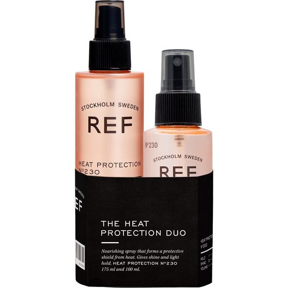 Duo Set Ref Stockholm: Protect & Prepare No.230, Vegan, Hair Spray, Heat Protection, 175 ml + Protect & Prepare No.230, Hair Spray, Heat Protection, 100 For Women