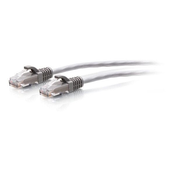 C2G 2ft (0.6m) Cat6a Snagless Unshielded (UTP) Slim Ethernet Network Patch Cable - Gray - Patch-Kabel - RJ-45 (M) zu RJ-45 (M) - 60 cm - 4.8 mm - UTP - CAT 6a - geformt, ohne Haken - Grau