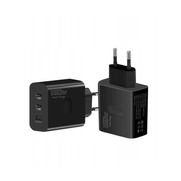 160W QC5.0 Super fast charger with USB port / x2 PD USB-C port