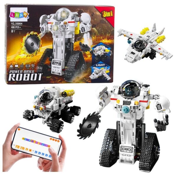 Klocki Konstrukcyjne Robot Kosmiczny Łazik Samolot RC 3w1 408 el.
