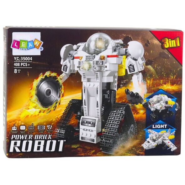 Klocki Konstrukcyjne Robot Kosmiczny Łazik Samolot RC 3w1 408 el.