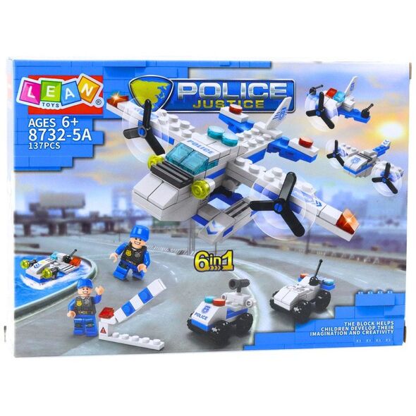 Zestaw Klocki Konstrukcyjne Helikopter Pojazdy 6w1 137 el.