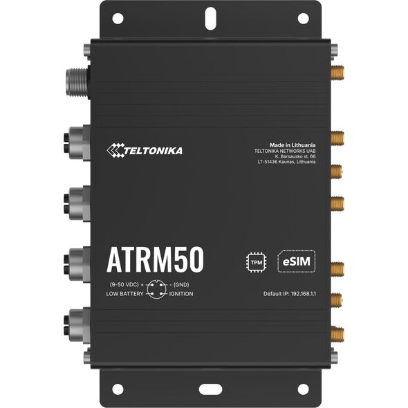Teltonika ATRM50 5G Router 4x M12 GbE, WiFi 5, Dual SIM, eSIM, GPS
