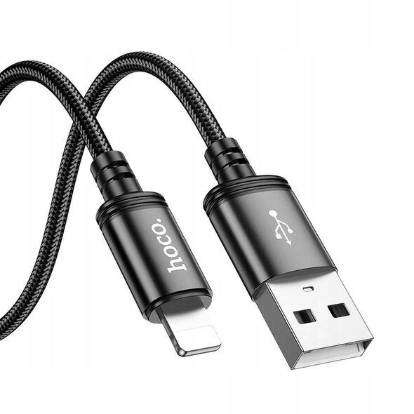 Kabel USB A do Lightning Hoco 2,4A 2 m X89 czarny