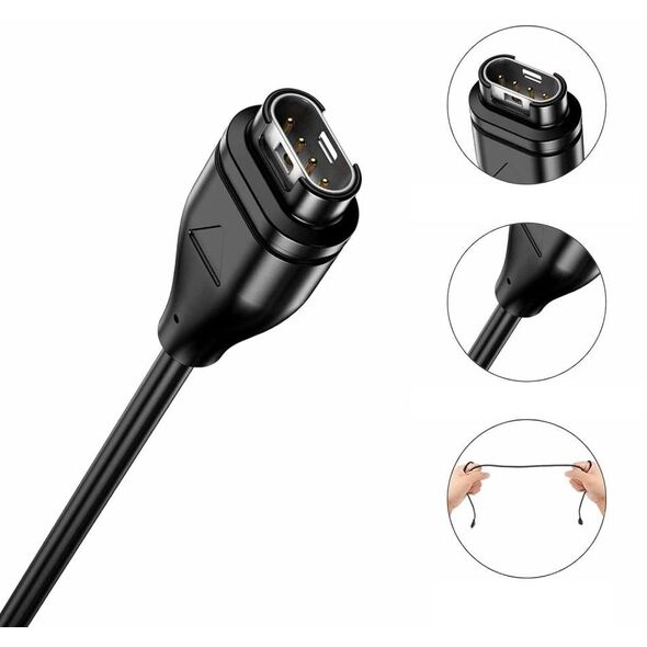 Kabel USB-C / Garmin Watch Tech-Protect MC04 Ultraboost Charging USB-C Cable 100cm Garmin Watch Black