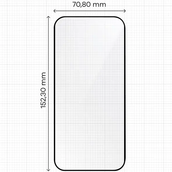 Szkło hartowane z ramką do łatwej aplikacji Bizon Glass Aplikator do Apple iPhone 17 Air [2 PACK]