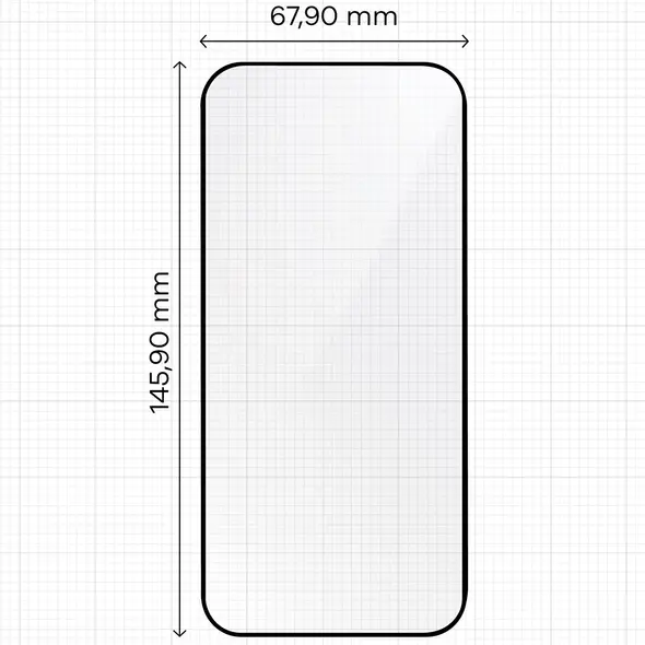Szkło hartowane z ramką do łatwej aplikacji Bizon Glass Aplikator do Apple iPhone 17 Pro [2 PACK]